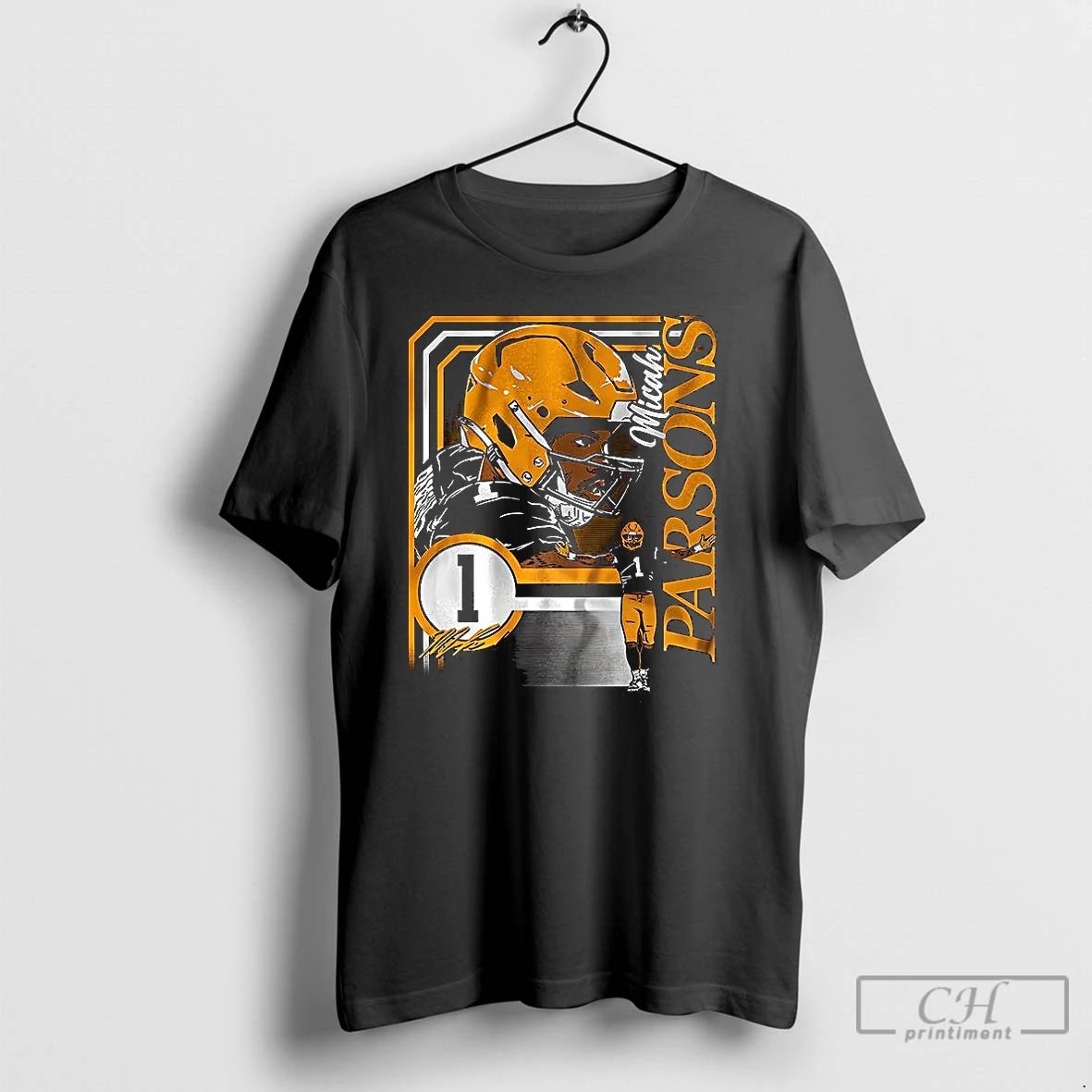 Premium Micah Parsons Green Bay Packers Football Collage Frame Number 1 T Shirts