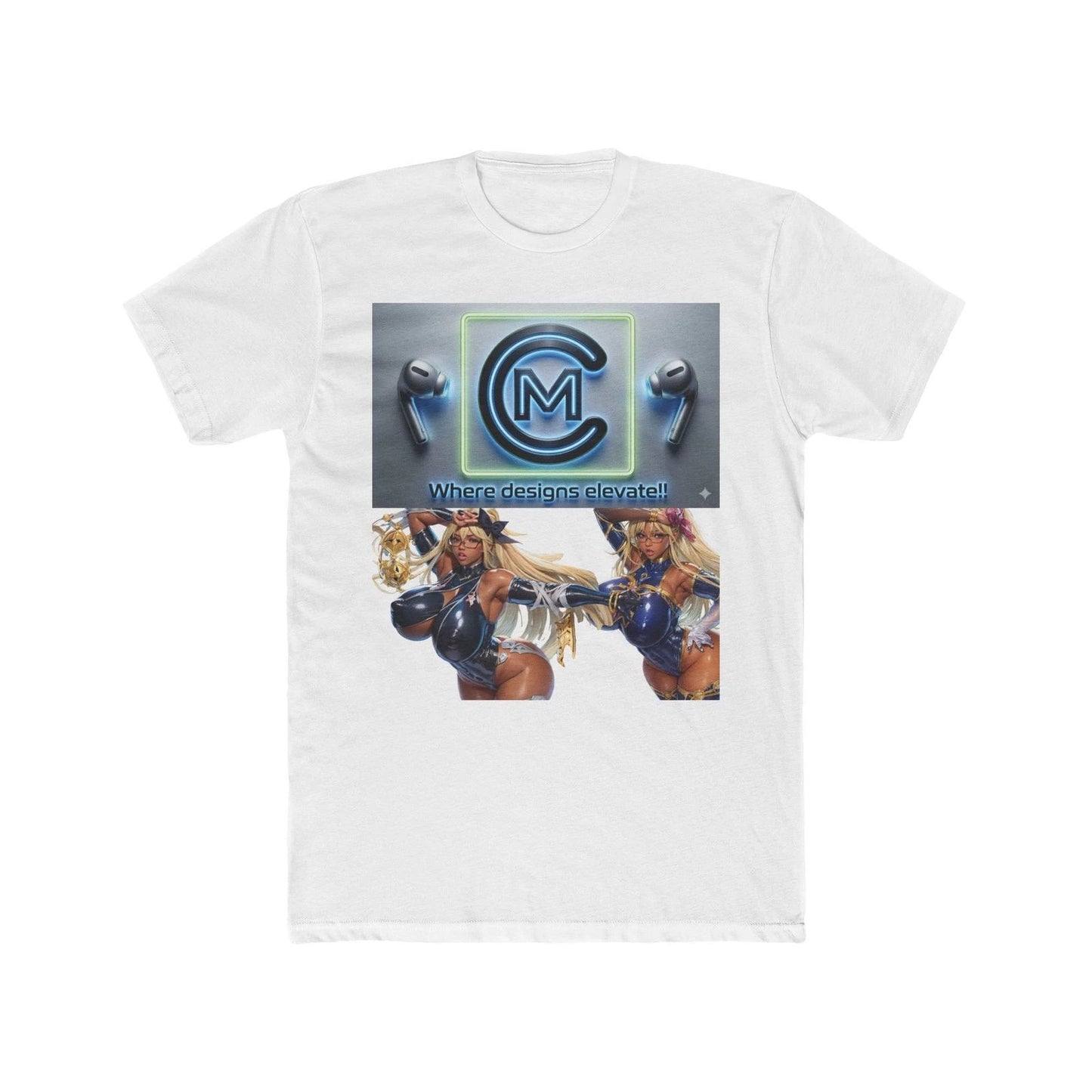 T-Shirt Mature Gyaru Anime Hispanic Women Unisex Cotton Crew Tee