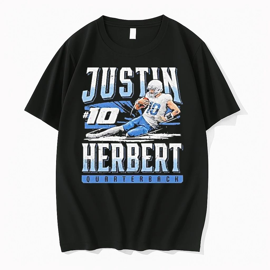 Justin Herbert Los Angeles Chargers Slide Tshirts Sweater