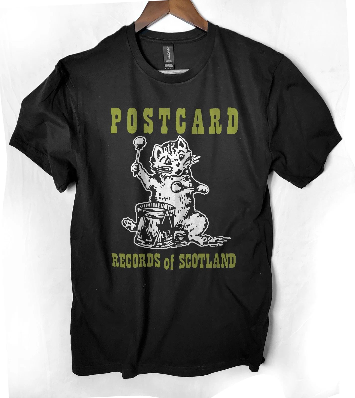 Postcard Records t shirt
