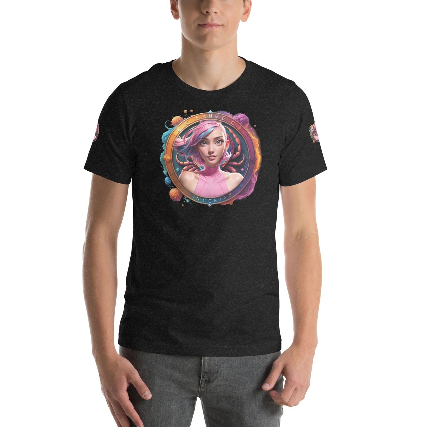 Unisex t-shirt Cancer Logo Fantasy Horoscope