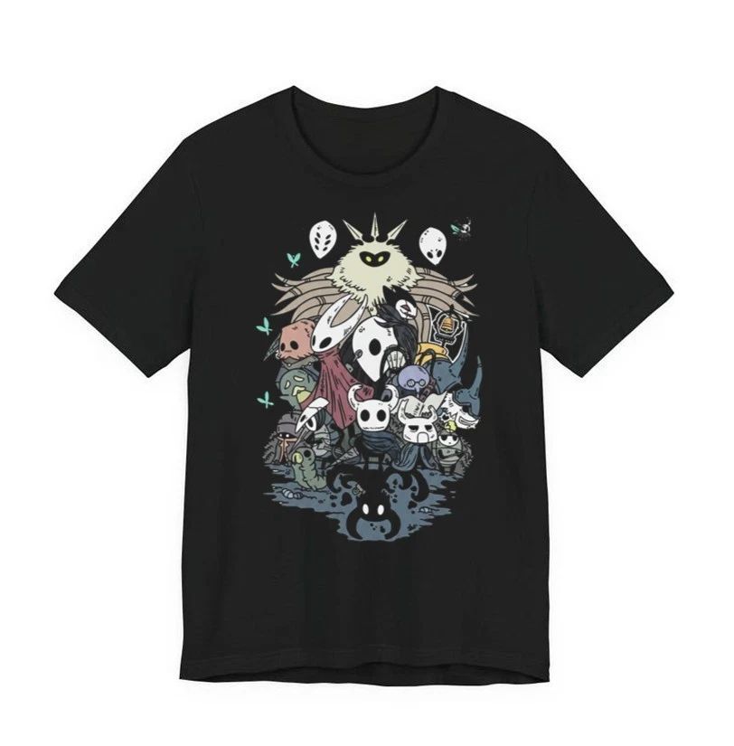 Hollow Knight Silksong Gothic Indie Game Shirt Full Size S-3XL