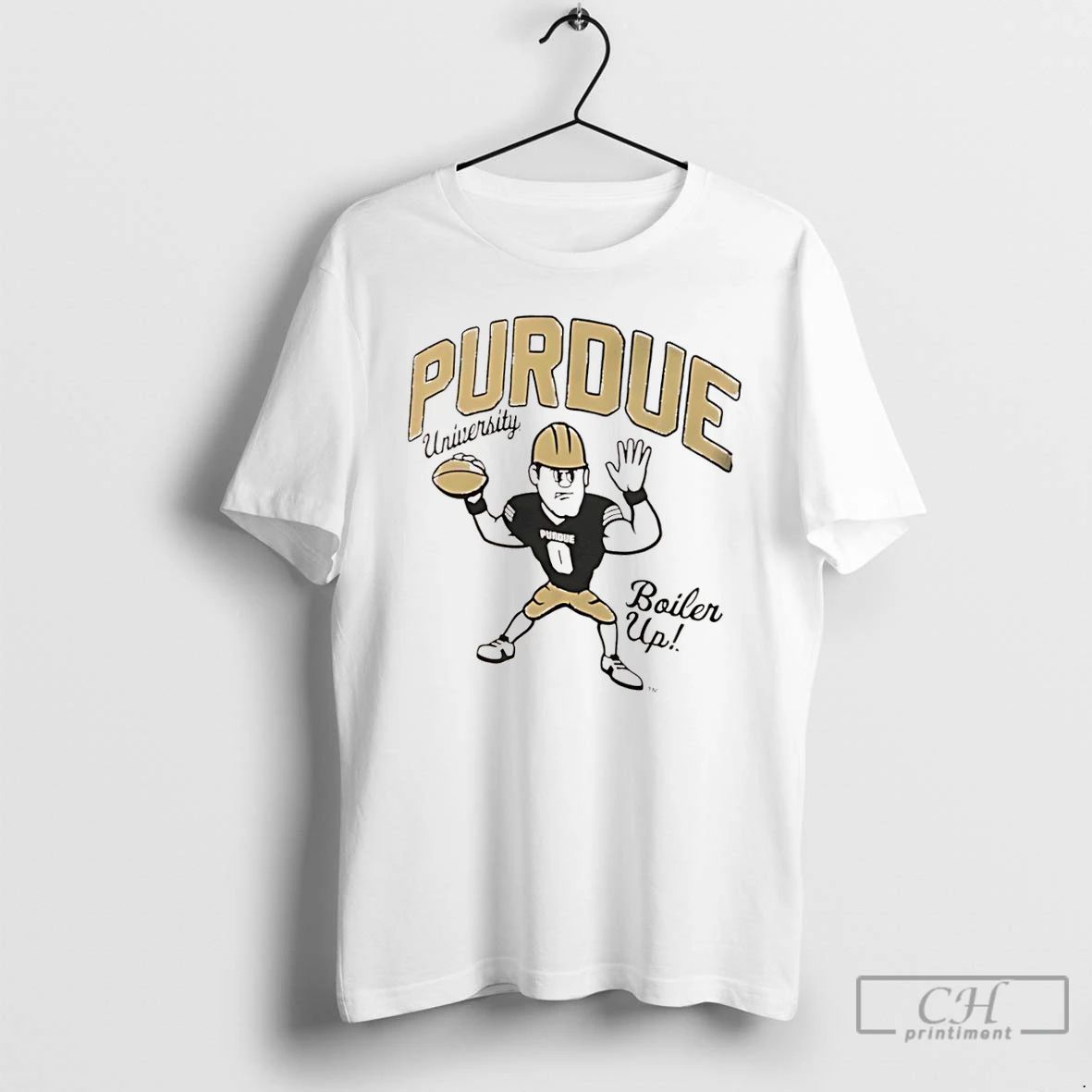 Classic Purdue Boilermakers University Boiler Up Mascot T Shirts