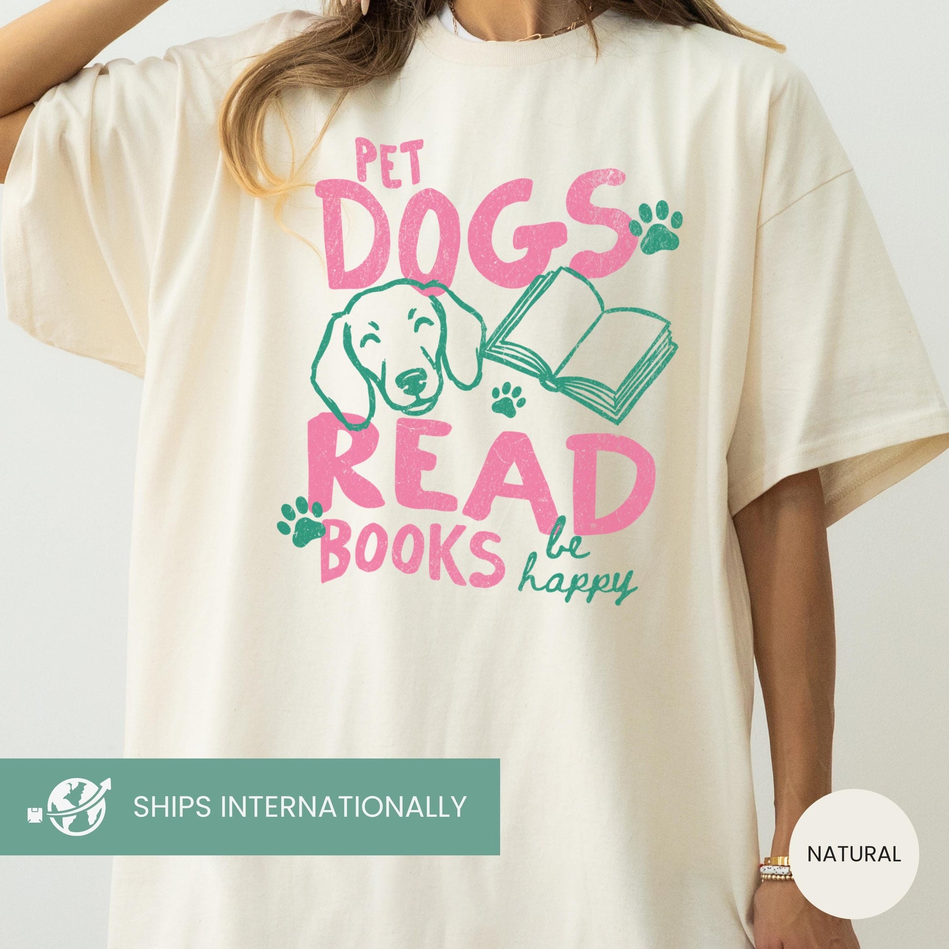 Pet Dogs Read Books Happy Dachshund Book Lover Tee Bookish Librarian Summer Dog Mom (1)