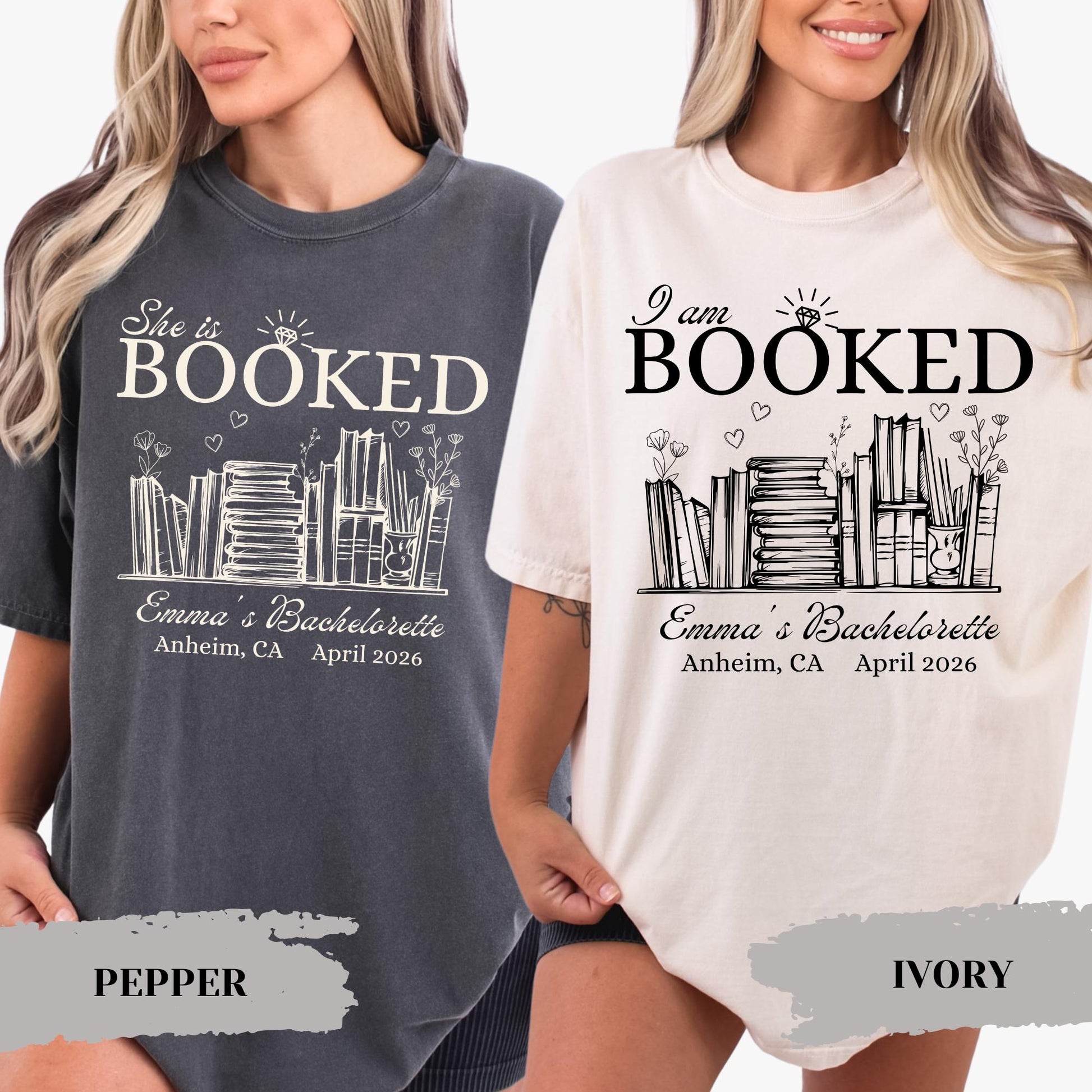 Book Lover Bachelorette Party Custom Bookish Bride Reading Bride Bridesmaid Proposal Bookworm Bridal Shower Tee (1)