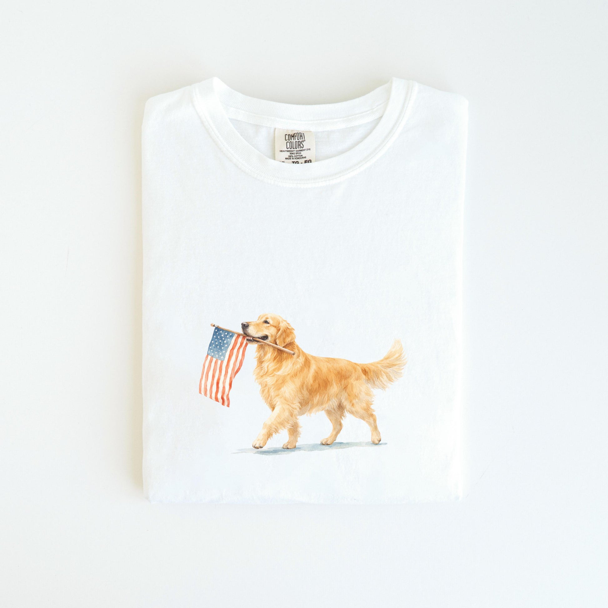 Golden Retriever American Flag Comfort Colors Golden Retriever 4th July Golden Mama Memorial Day Patriotic (1)