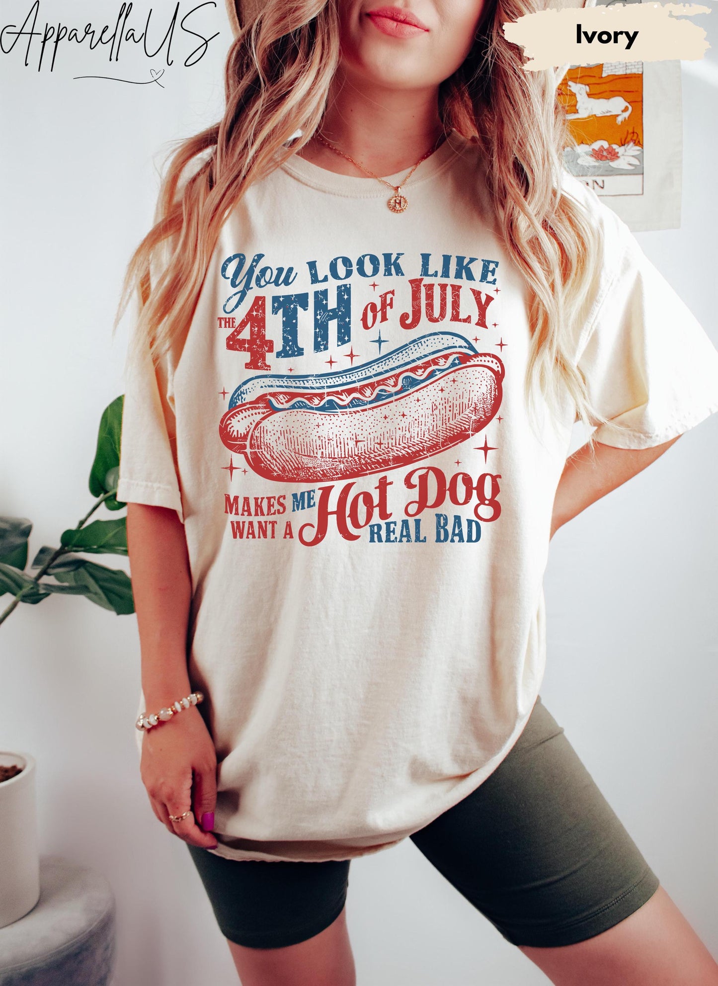 Comfort Colors Like 4th July Dog Tee July 4th Fourth July Dog Lover Patriotic (1)