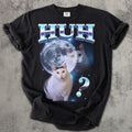Huh Dank Cat Meme Tee Woman Man Ugly Unhinged Goofy Ahh Cats Clothes Comfort Colors Tee (1)