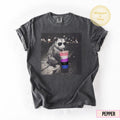 Genderfluid Comfort Colors Gender Fluid Pride Tee Minimalist Queer Joy (1)