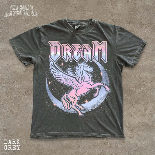 Retro Dream Pegasus Vintage Fantasy Pastel Unicorn Pegasus Retro Tee Retro Cosmic Horse (1)