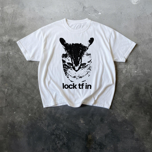 Lock Tf Cat Gen Meme Shitpost Y2k Unisex T-shirt, Sweatshirt, Hoodie (1)
