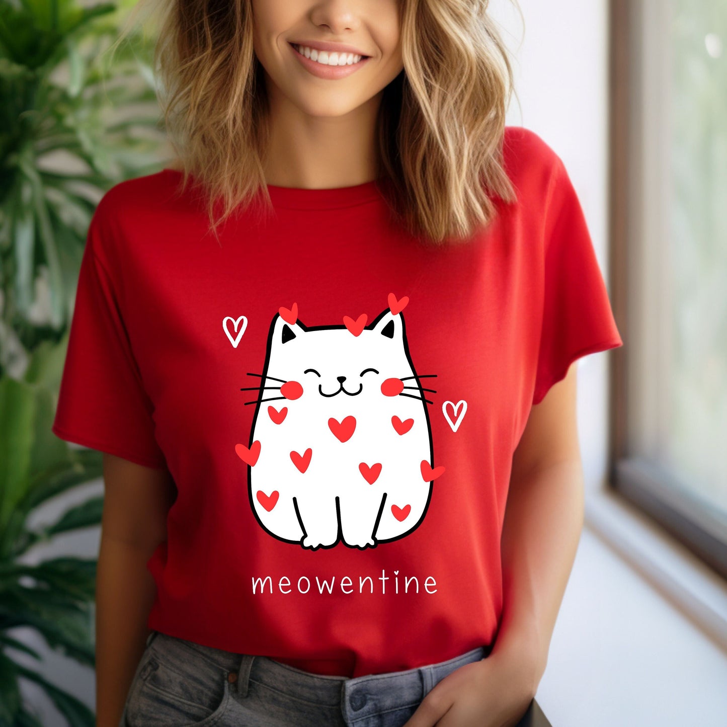 Comfort Colors Cat Valentine Valentines Day Meowentine Valentine Valentine Valentine Ca (1)