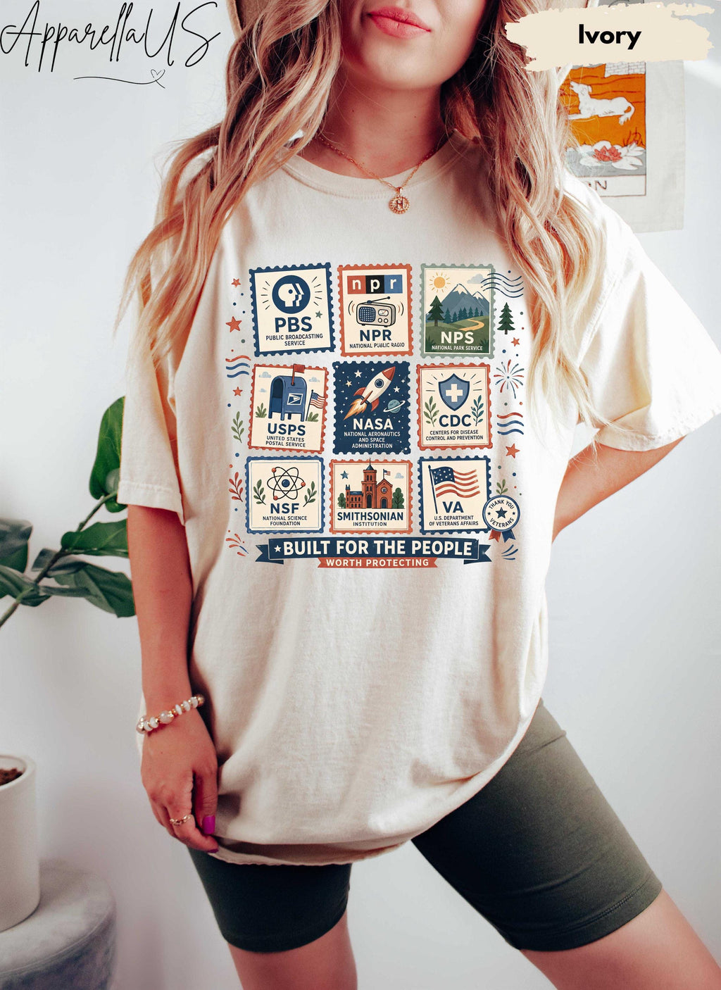 Comfort Colors Built People Liberal Fourth July Tee Pbs Usps Nasa Leftist Protest Tee (1)