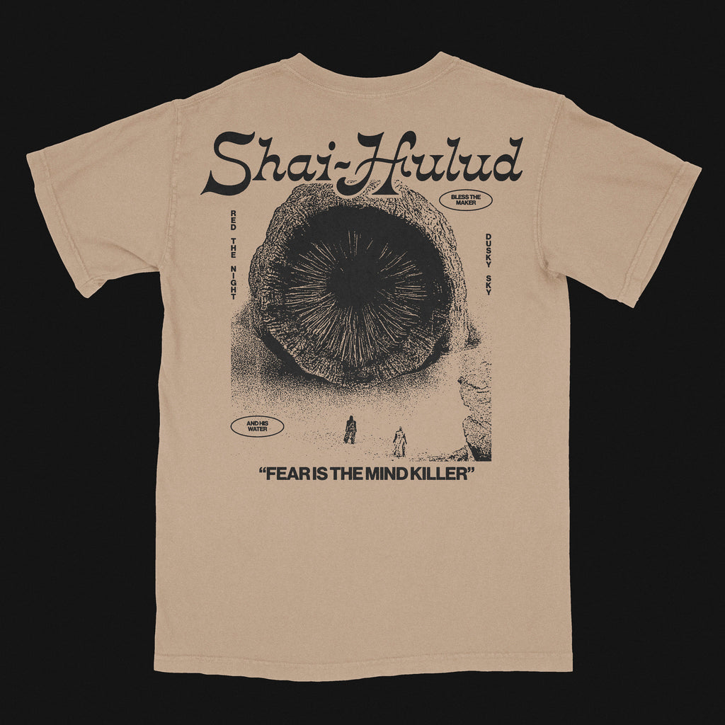 Dune Vintage Sand Tee Gildan 5000 Shai-Hulud Movie Teeshirt Sandworm Retro Arrakis Merch Al Gaib (1)
