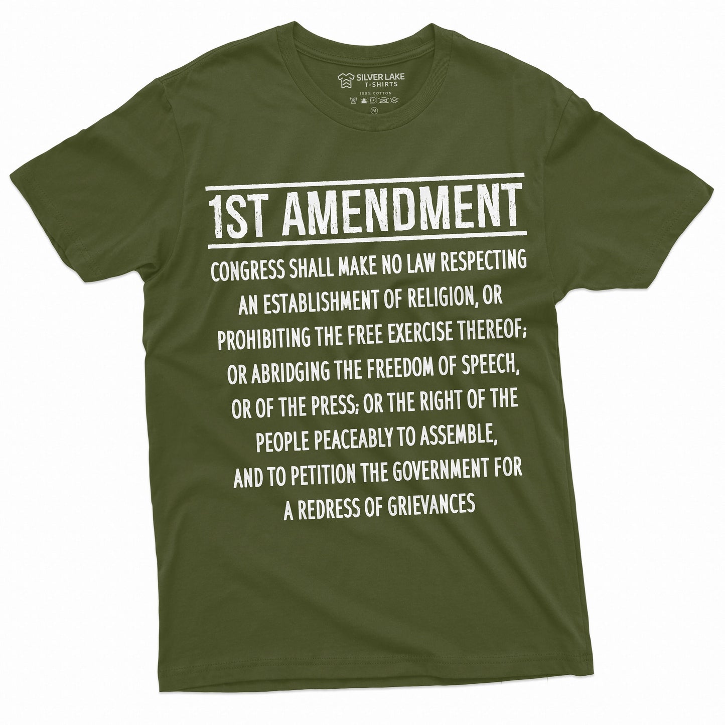 Patriotic Constitution 1st Amendment Freedom Speech Democracy Usa 4th July Tee (1)