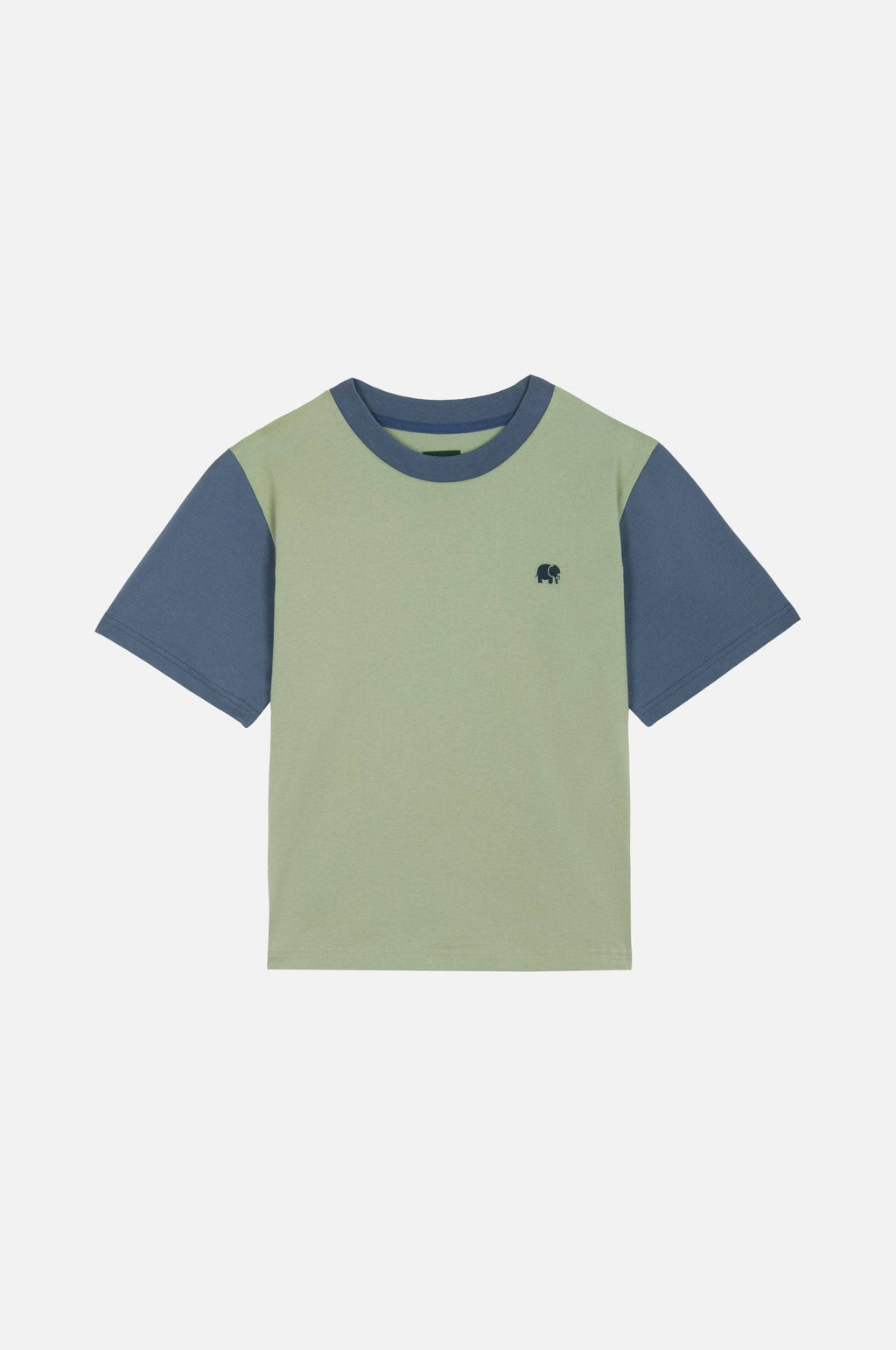Women’S Color Block T-Shirt Salted Moss