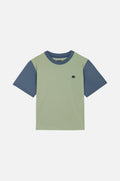 Women’S Color Block T-Shirt Salted Moss
