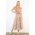 Abstract Print Long Skirt