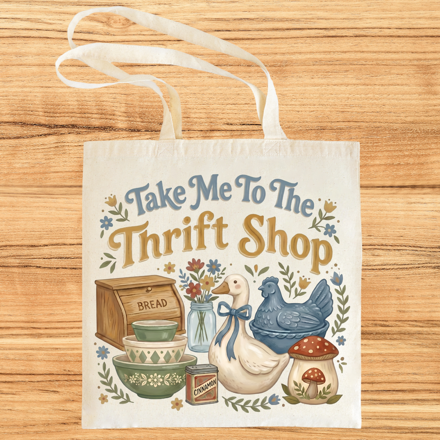 Take Me To the Thrift Shop Canvas Tote Bag