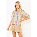Floral Print Puff Sleeve Top