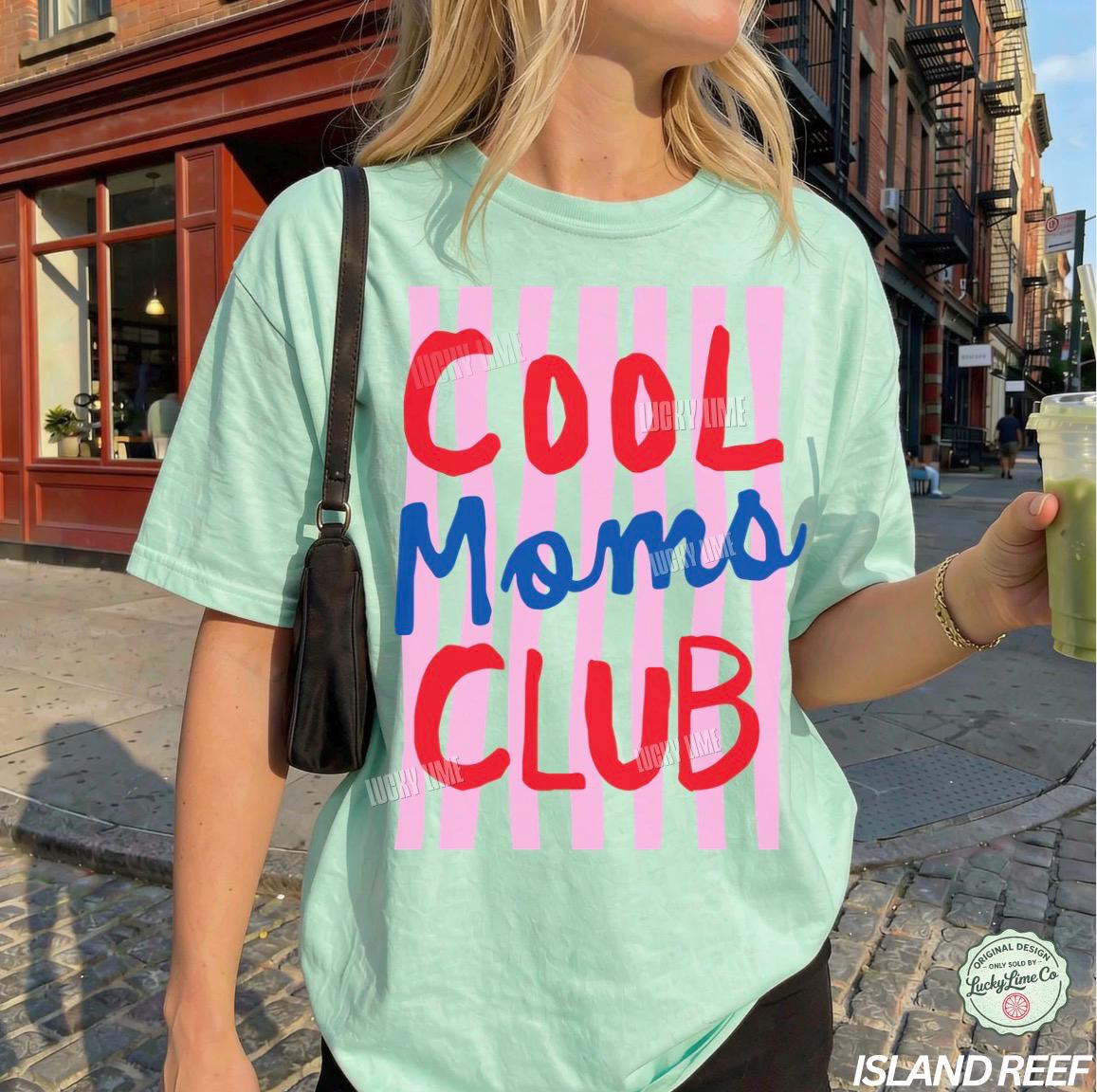 Moms Club Comfort Colors Mom Mama Tee Striped Mom Life Mother Day Mom (2)