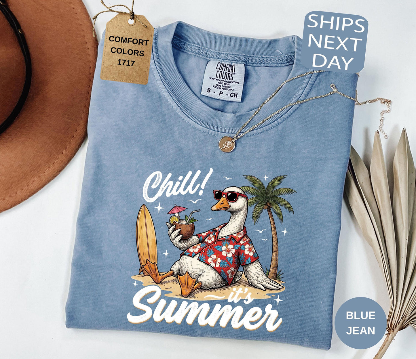 Summer Goose Comfort Colors Beach Vacation Summer Chill (2)