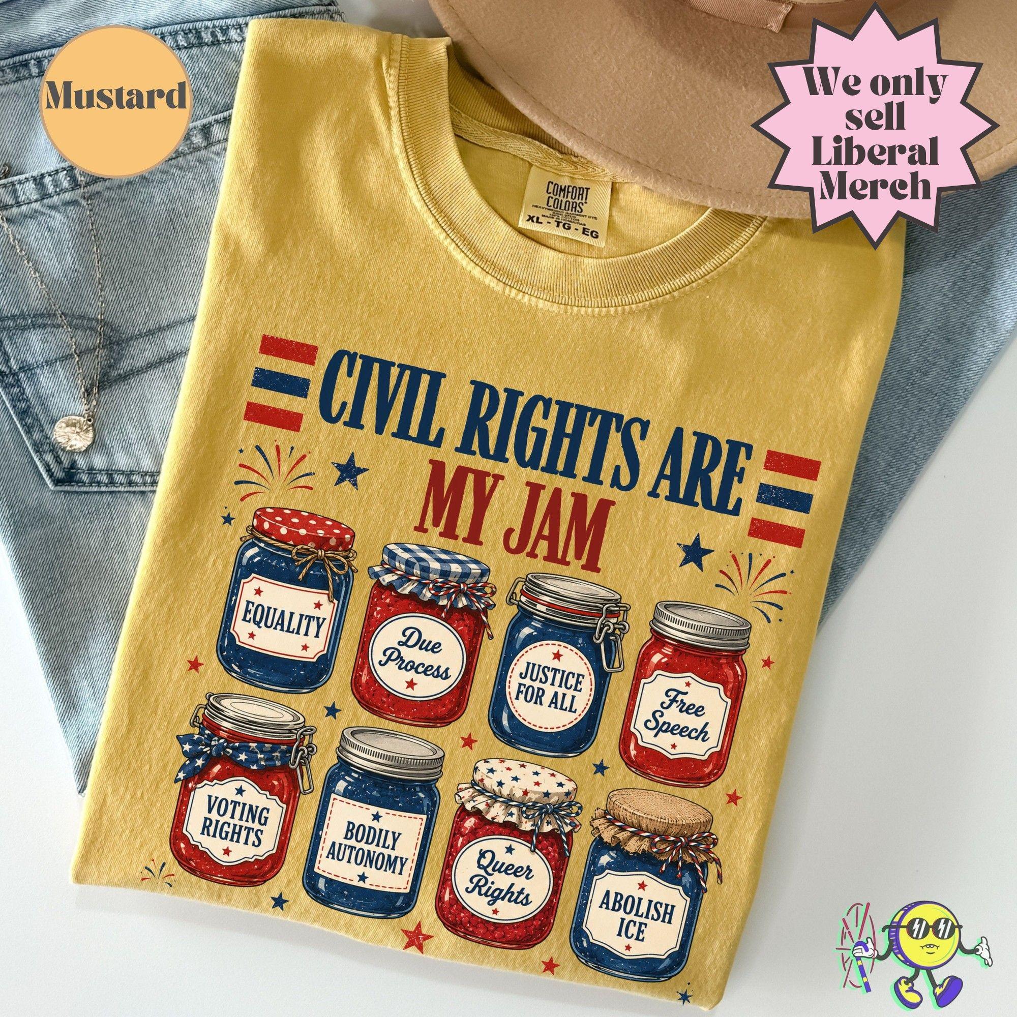 Civil Rights Jam Liberal Values Fourth July Equal Rights Feminist Lgbt Ally Subtle Anti Trump Fascism Kindess Inclusivity (2)