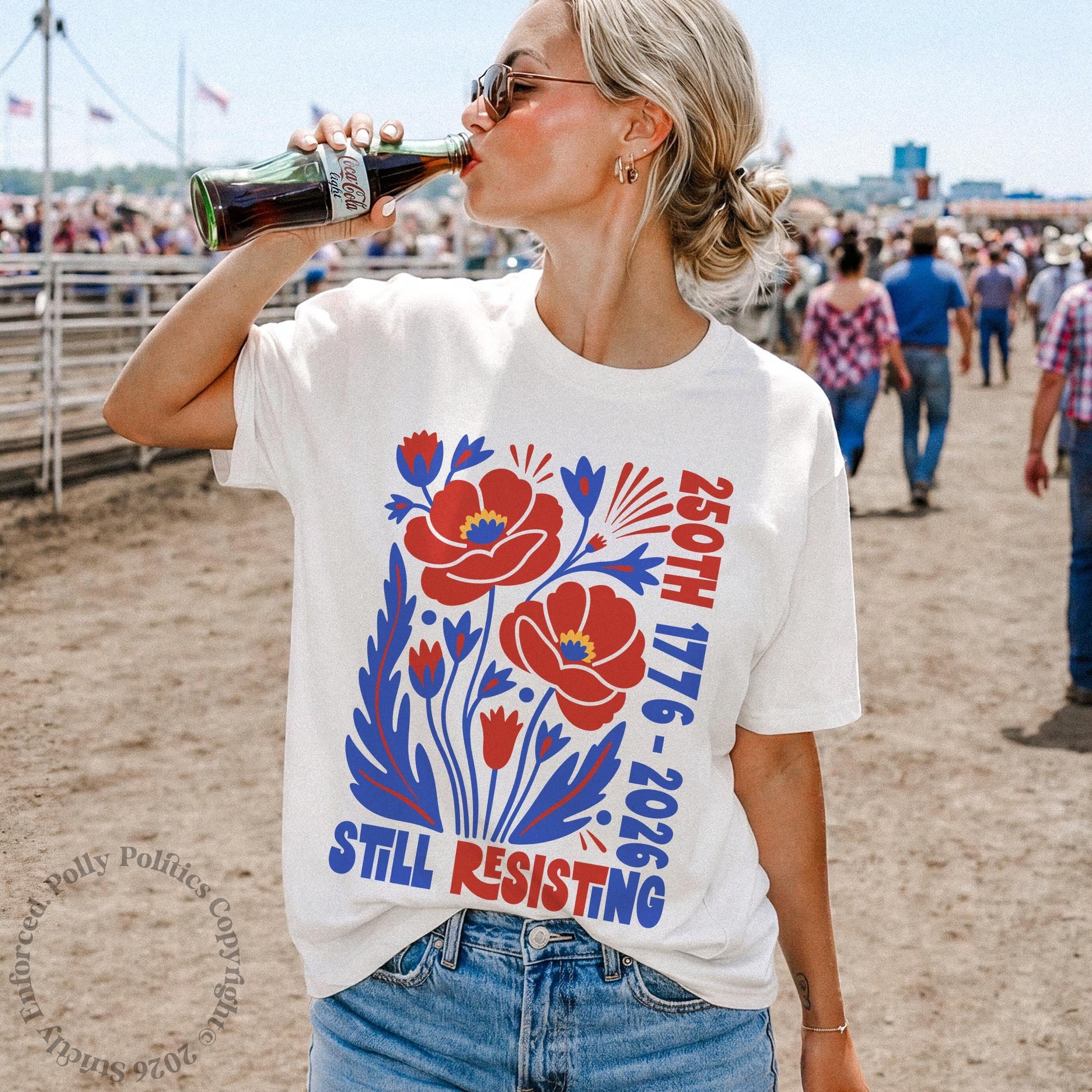 Usa 250th Still Resisting Liberal July 4th Protest Tee Anti Trump Americana Voter Birthday (2)