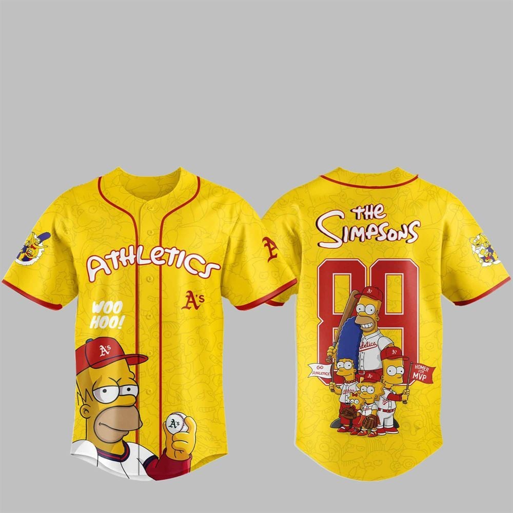 2025 Athletics The Simpsons Jersey - Grishko.com