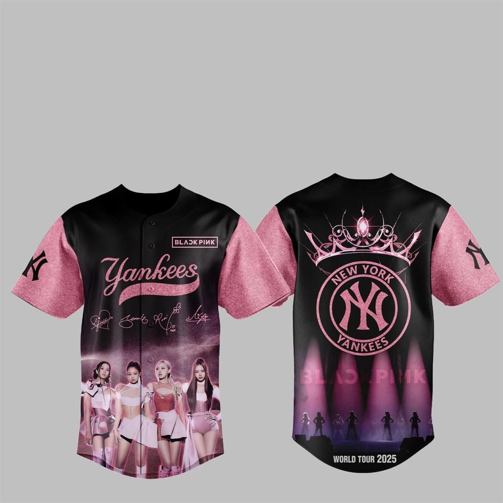 2025 NY Yankees Blackpink 2025 World Tour Jersey - Grishko.com