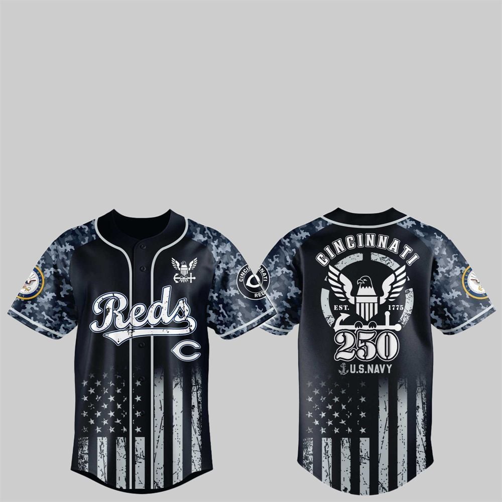 Reds 250th US NAVY Jersey 2025 - Grishko.com