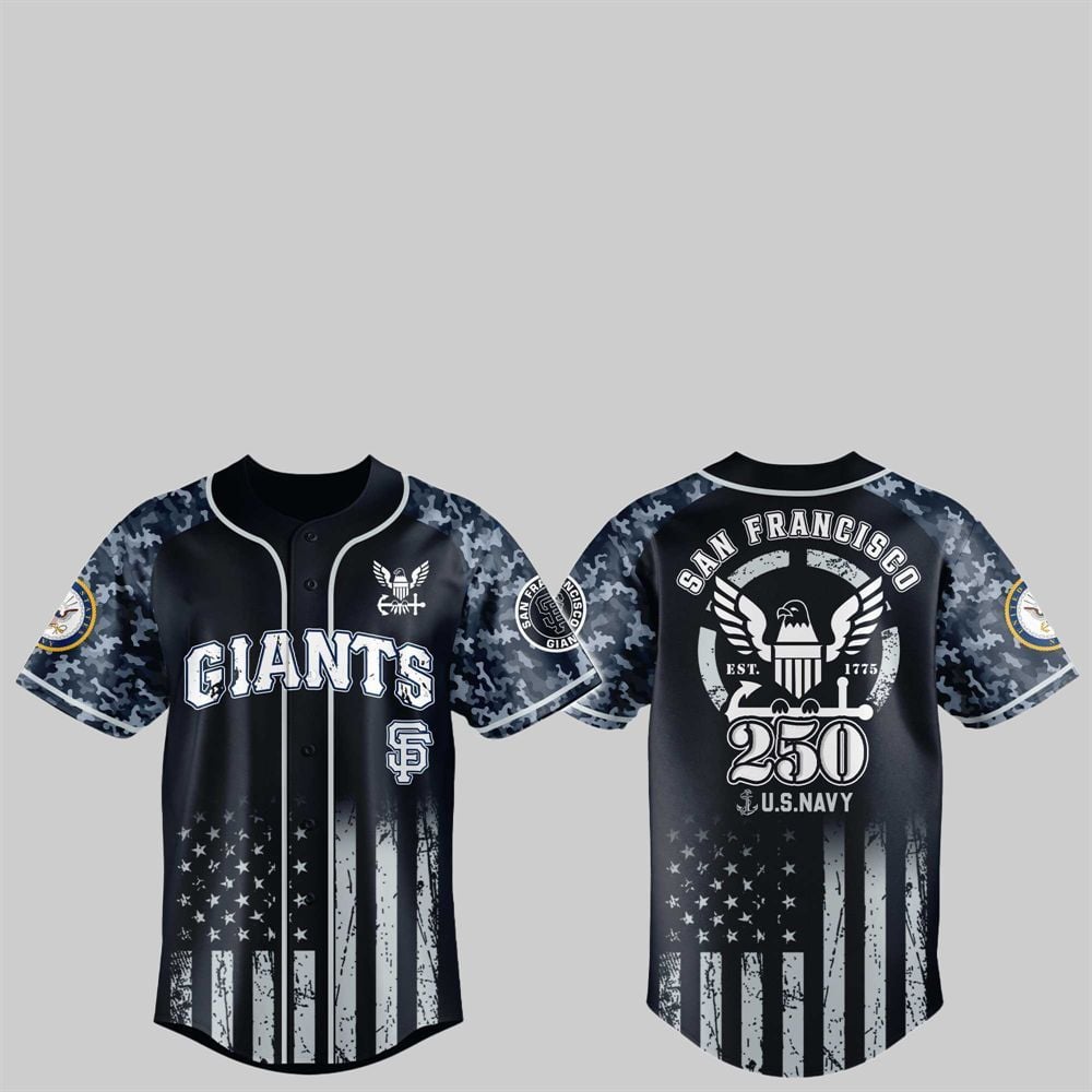 SF Giants 250th US NAVY Jersey 2025 - Grishko.com