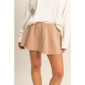 Flirty Double Knit Mid Waist Skort