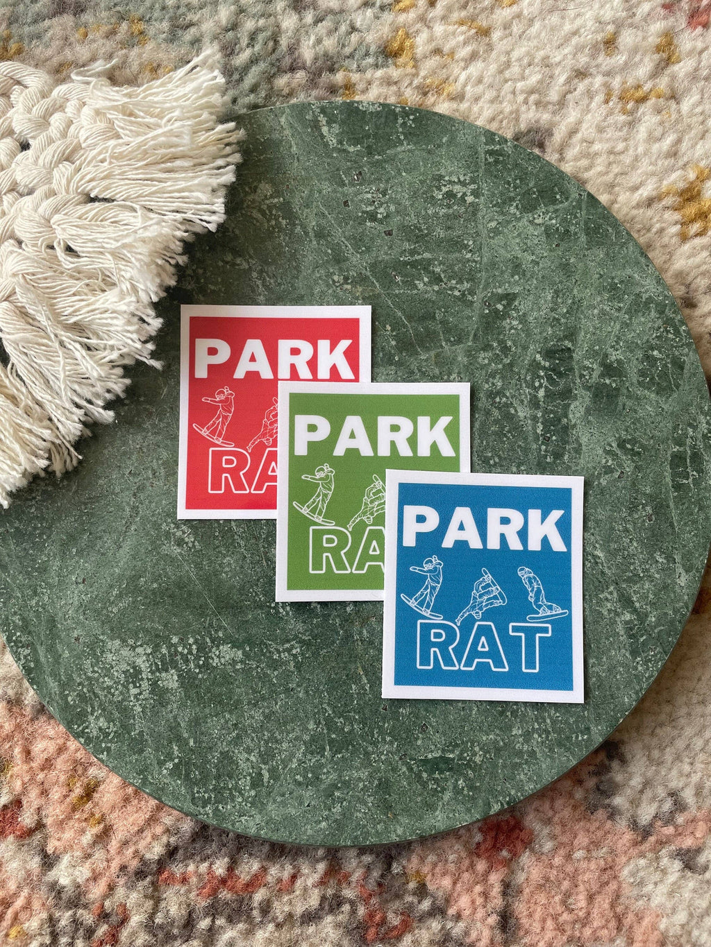 Park Rat Snowboarding Die-Cut Sticker