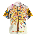 Hippie Hawaiian Shirt Vintage Psychedelic Party Style HBL-HP-29