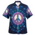 Hippie Hawaiian Shirt Psychedelic Summer Party Style NV-HIPPIE-18