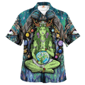 Hippie Hawaiian Shirt Psychedelic Retro Beach Party Style NV-HP-39