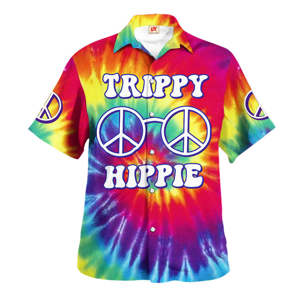 Hippie Hawaiian Shirt Vintage Summer Vacation Style NVHI01