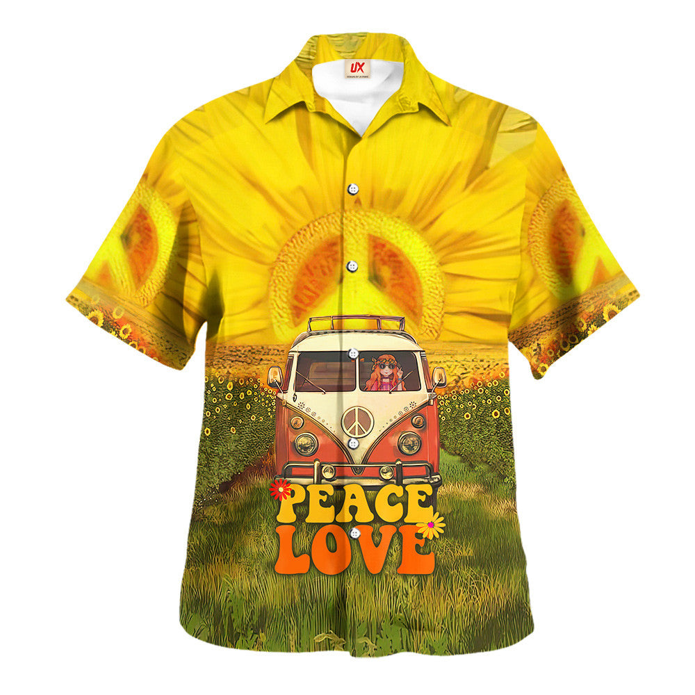 Hippie Hawaiian Shirt Vintage Summer Gift NVHI32