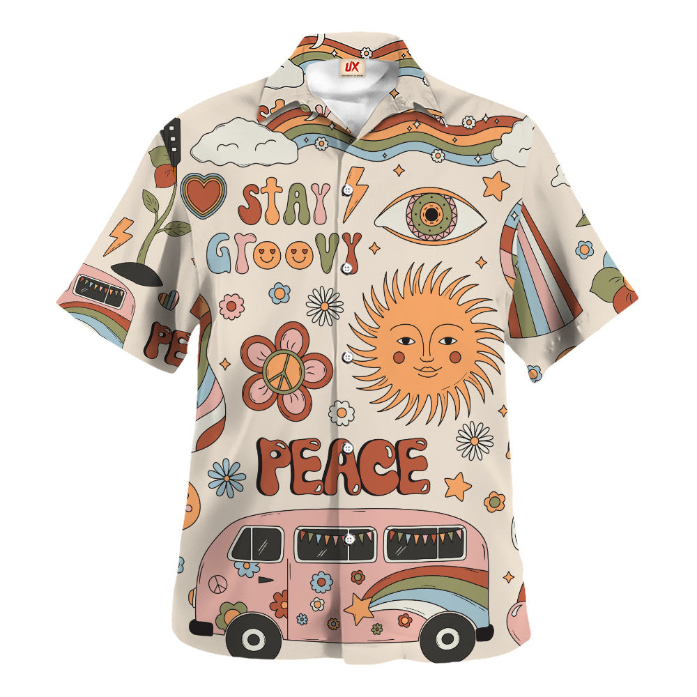Hippie Hawaiian Shirt Retro Beach Festival Gift TTHI102