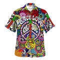 Hippie Hawaiian Shirt Retro Festival Vacation Gift LTHI203