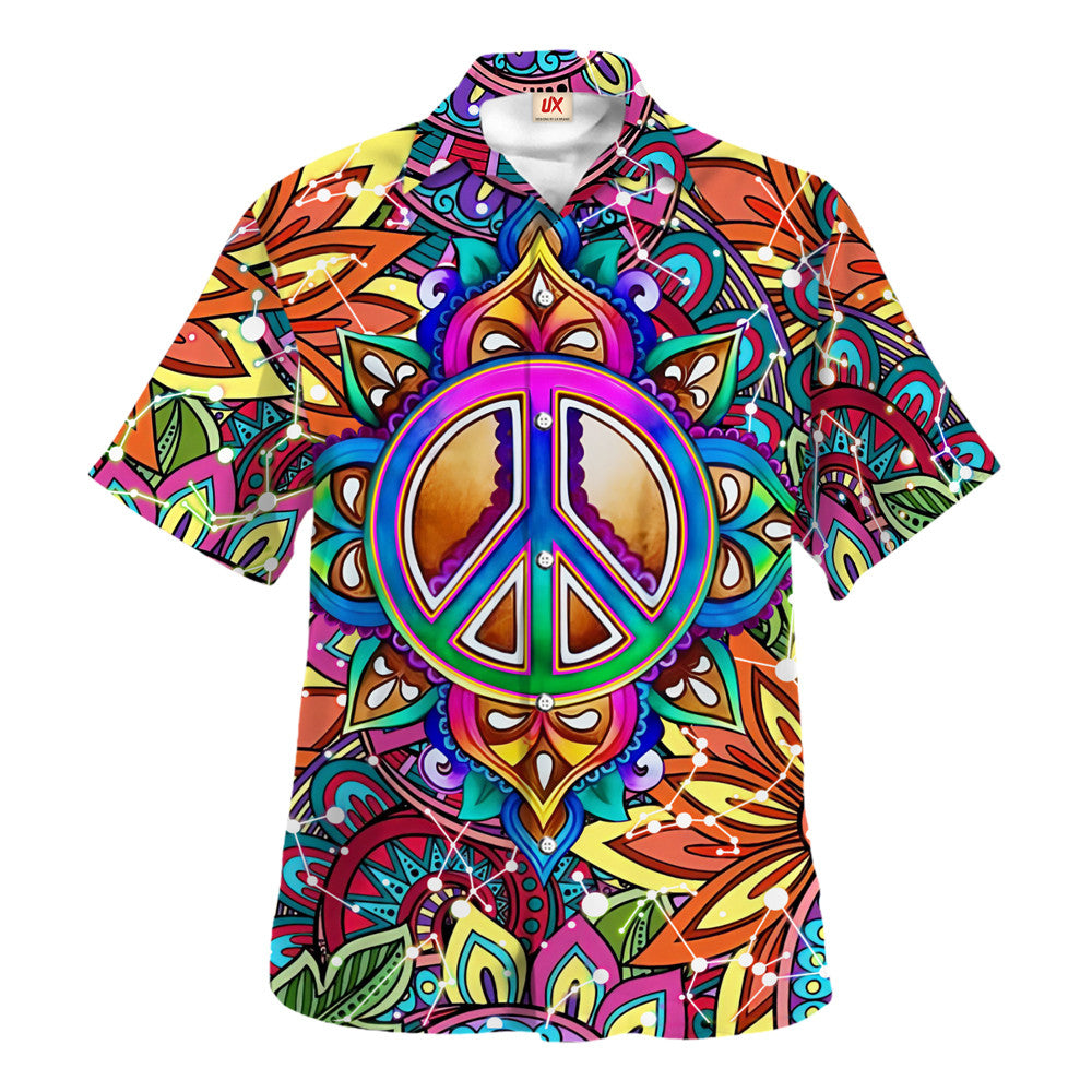 Hippie Hawaiian Shirt Retro Beach Vacation Gift HBLTHI55