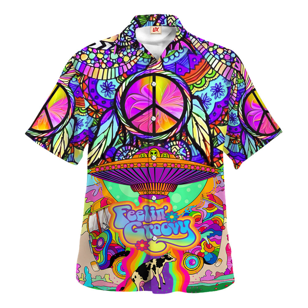 Hippie Hawaiian Shirt Retro Festival Beach Gift HBLTHI67
