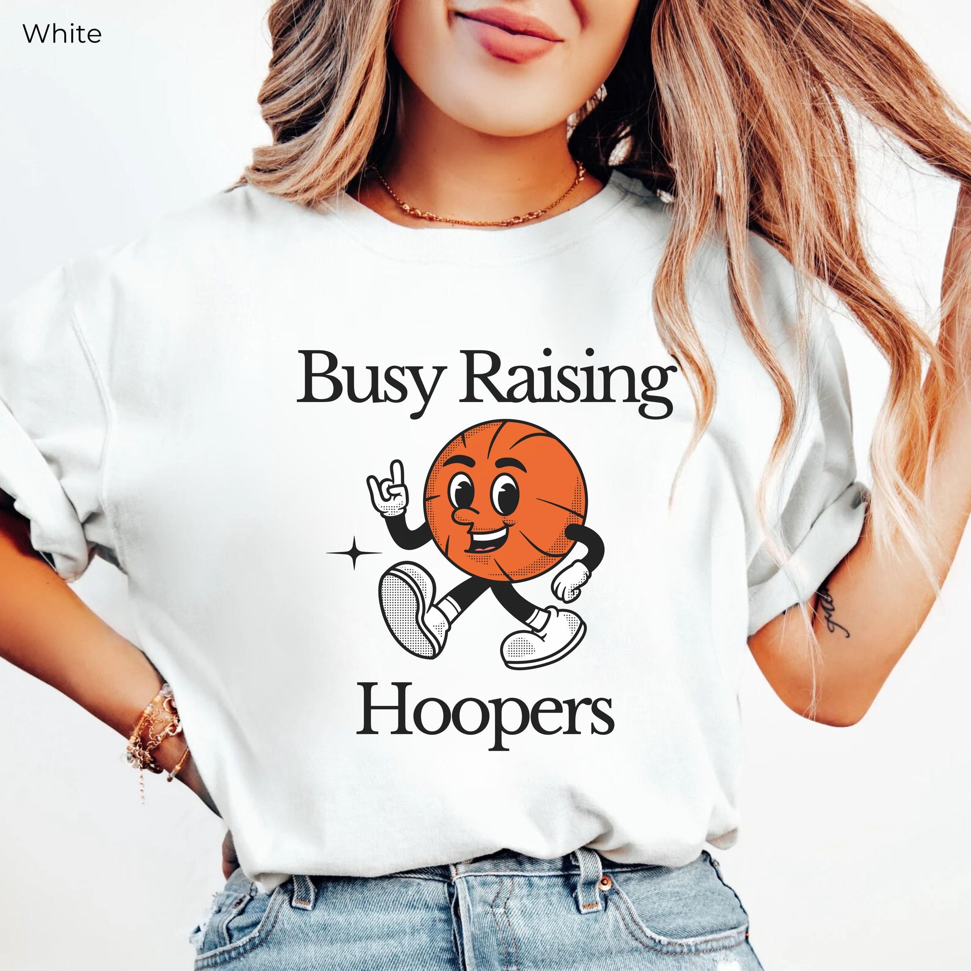 Retro Basketball Basketball Mom Basketball Dad Basketball Family Busy Raising Hoopers Sports Mom Vintage Basketball (3)