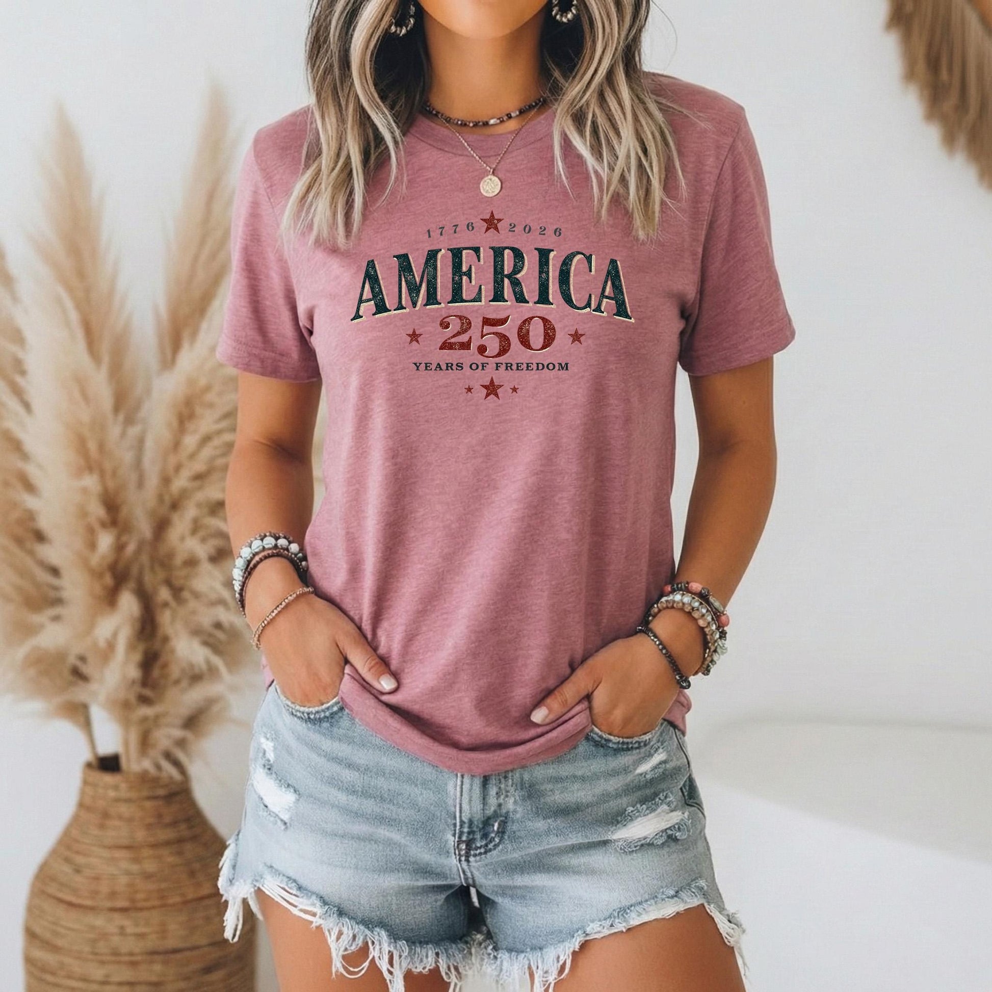 250 Years Freedom Bella Canvas Retro American Flag Usa Flag 4th July Proud Patriotic American (3)