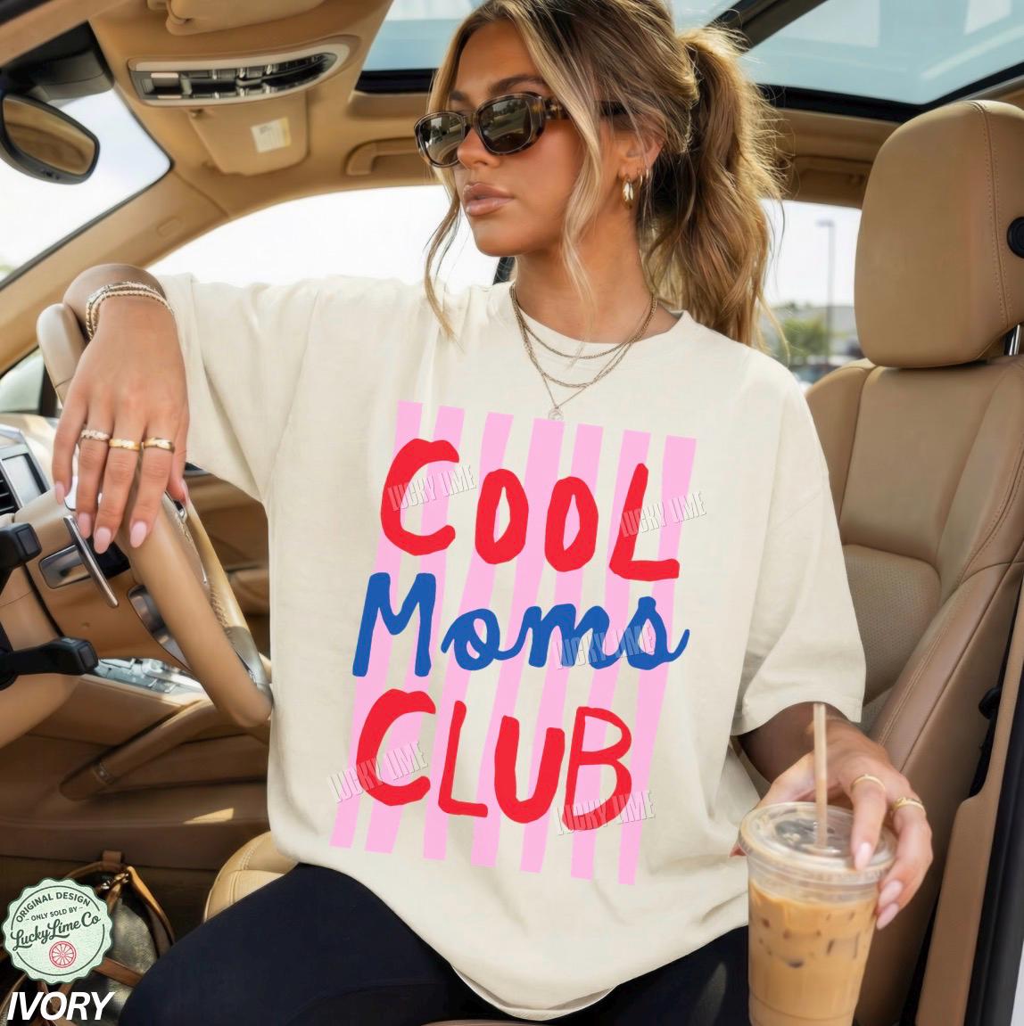 Moms Club Comfort Colors Mom Mama Tee Striped Mom Life Mother Day Mom (3)