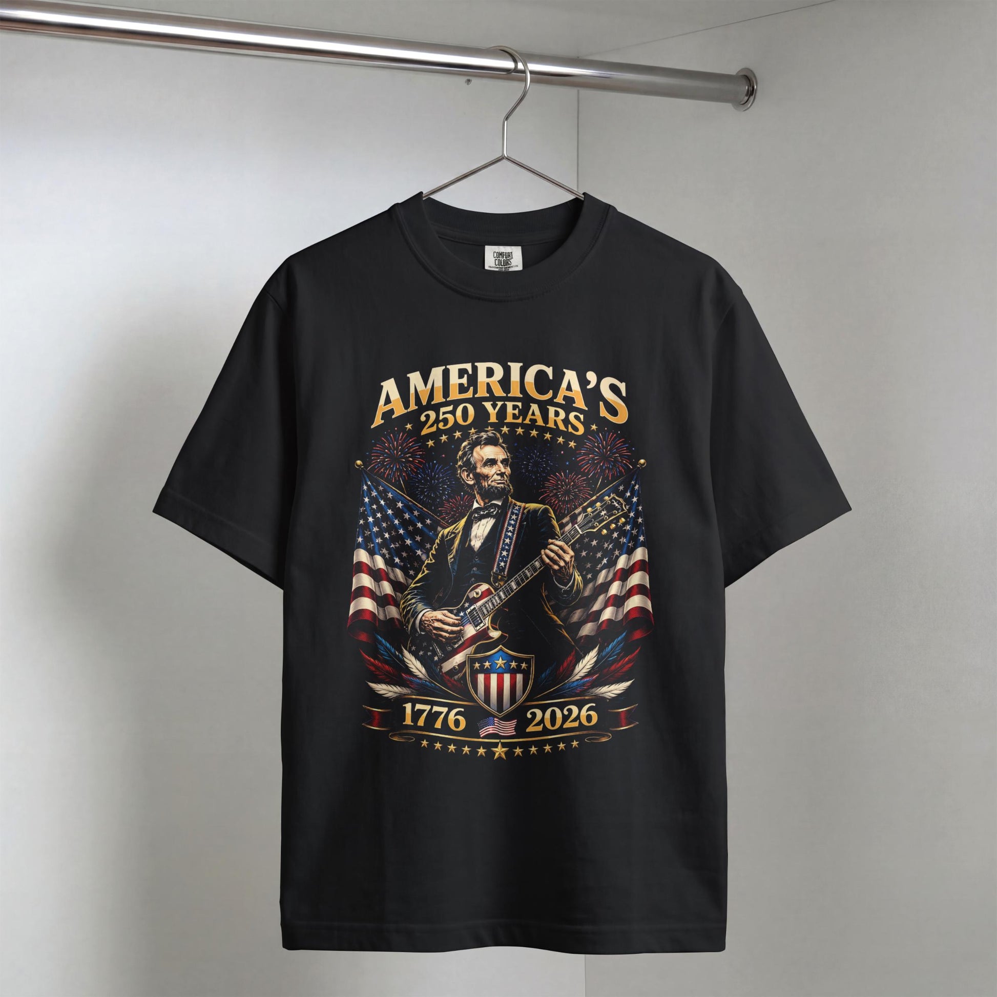 Usa 250 Year Tour Lincoln Playing Guitar 1776 2026 Patriotic 4th July Independence Day (3)