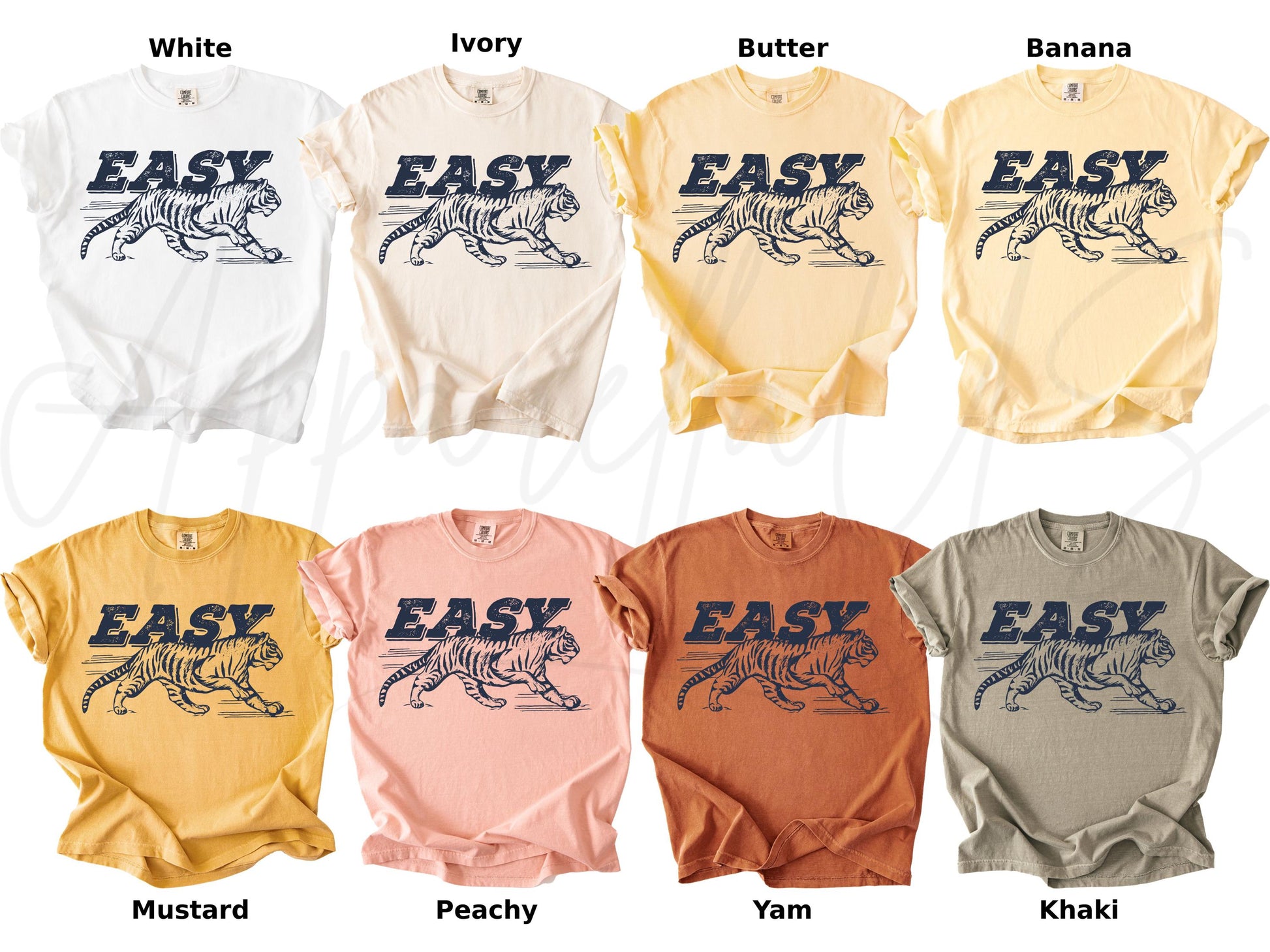 Comfort Colors Easy Tiger Tiger Hippie Retro Boho Wild Animal Retro Tiger (3)