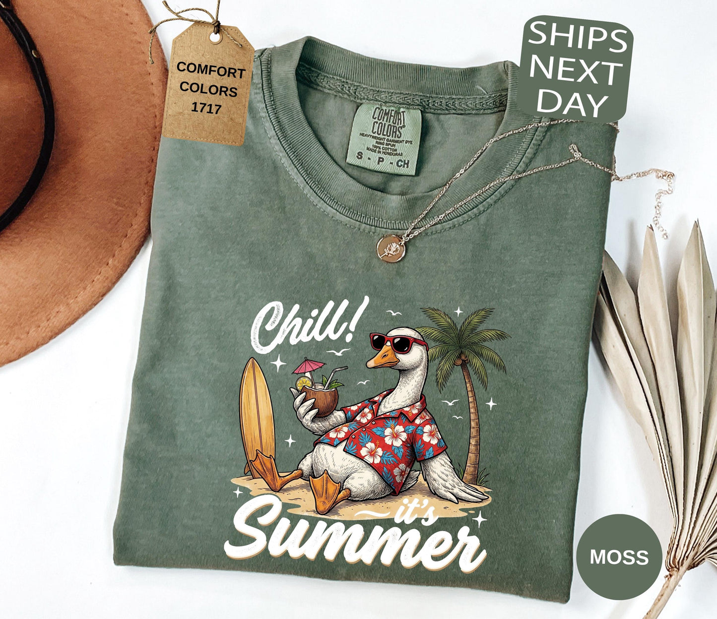 Summer Goose Comfort Colors Beach Vacation Summer Chill (3)