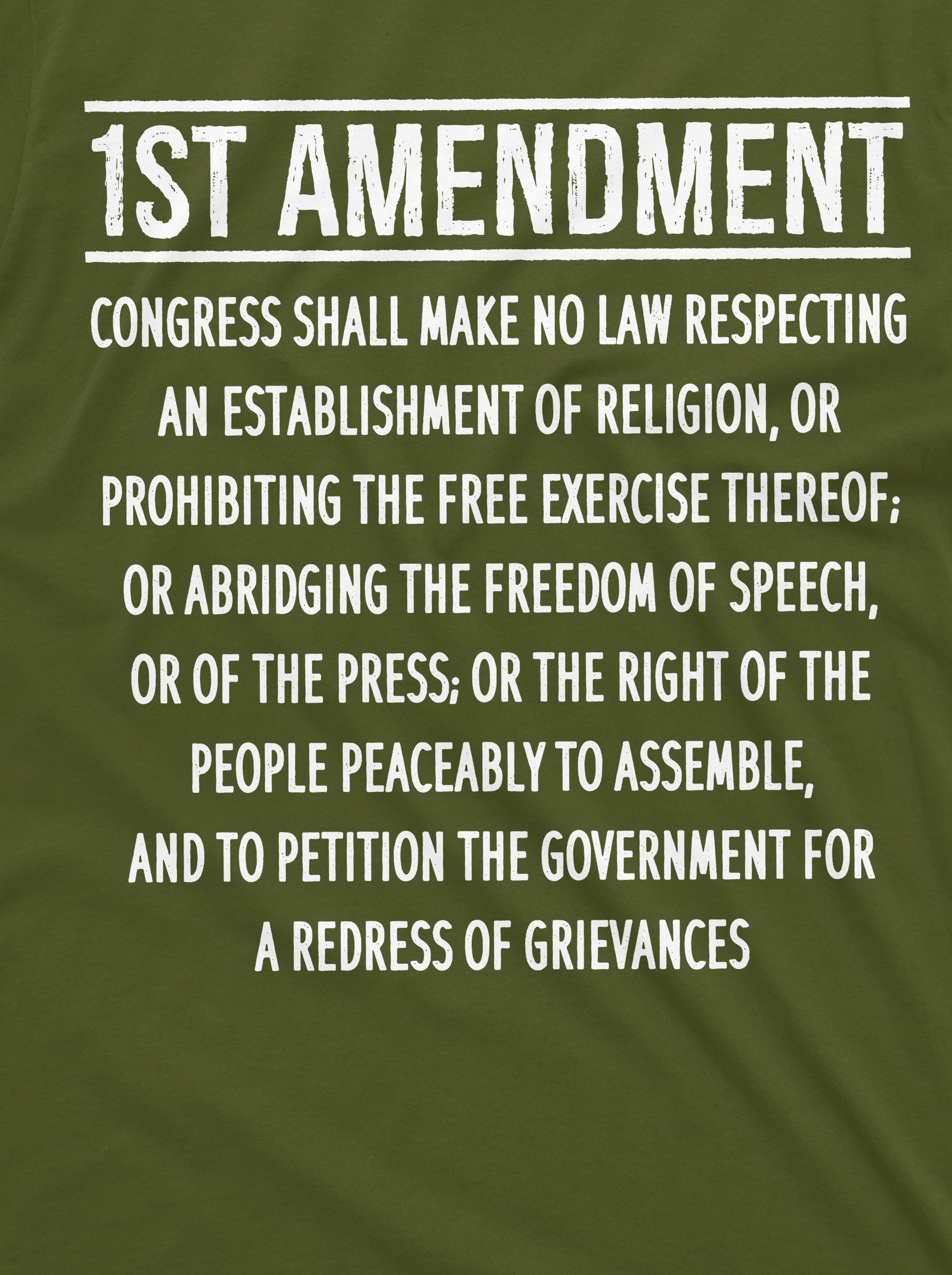 Patriotic Constitution 1st Amendment Freedom Speech Democracy Usa 4th July Tee (3)